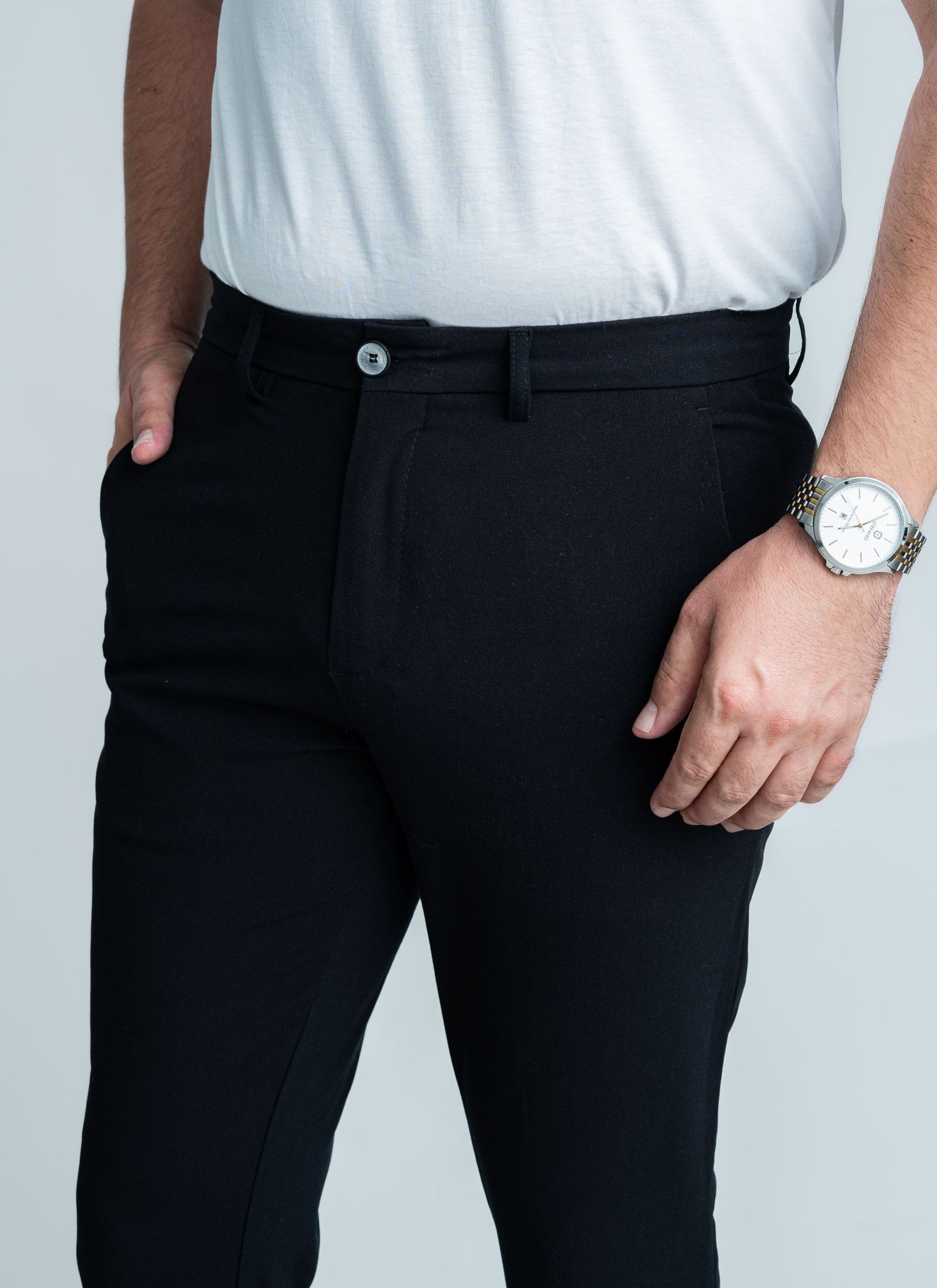 Calça Alfaiataria Confort Stefano Preta