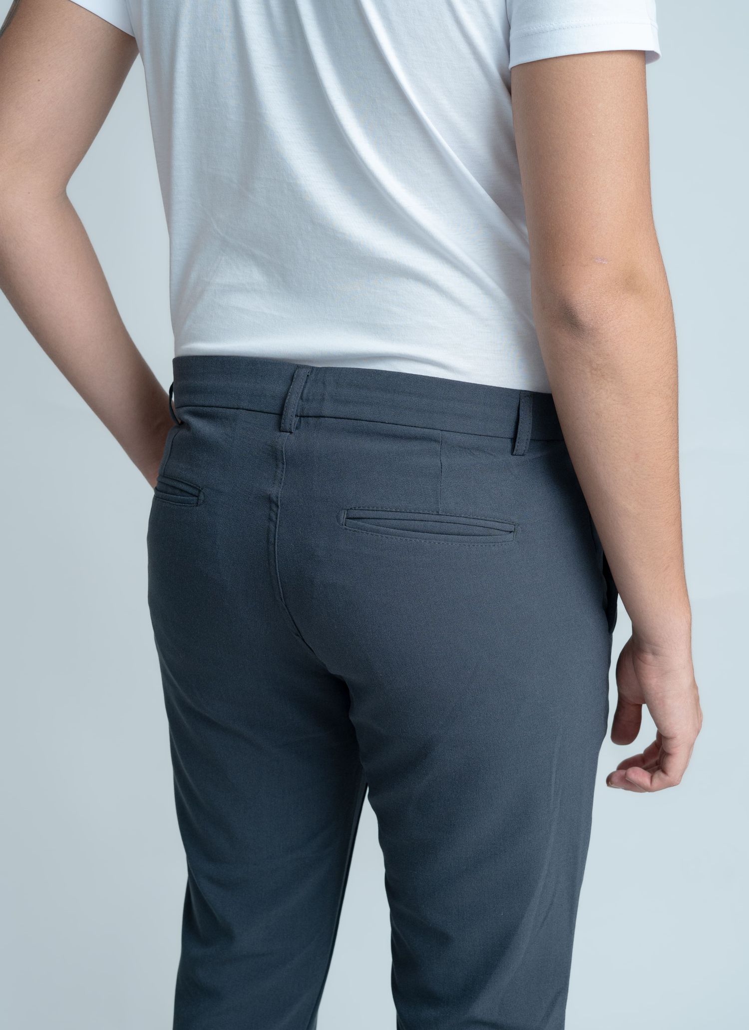 Calça Alfaiataria Confort Stefano Cinza Chumbo
