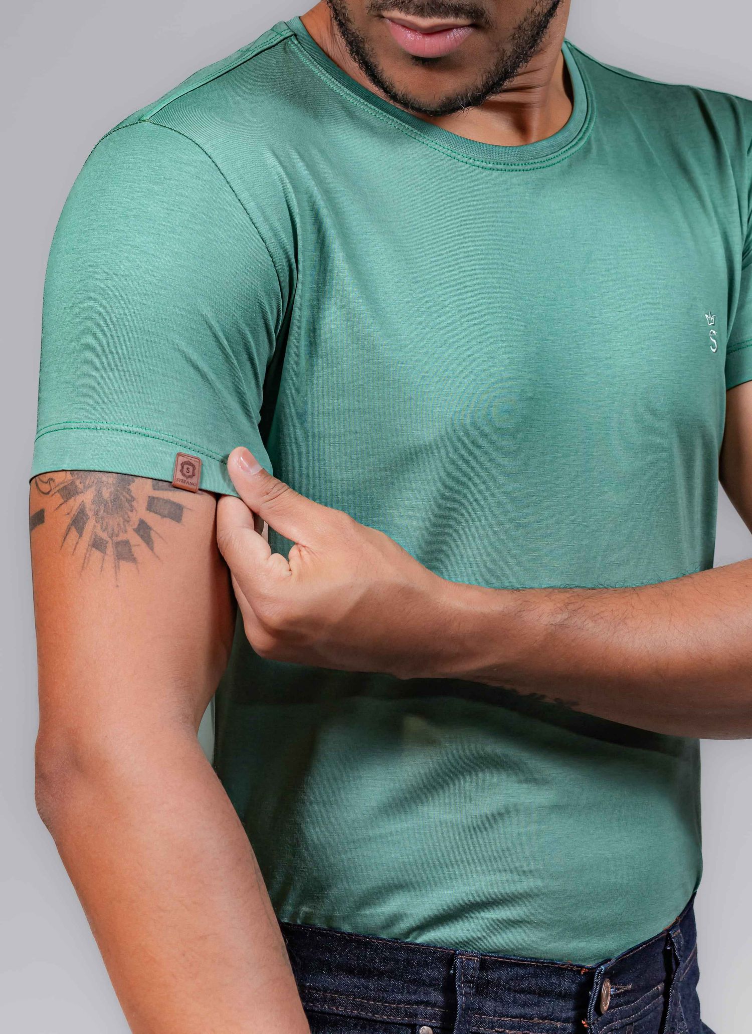 T-Shirt Pima Stefano Verde Claro
