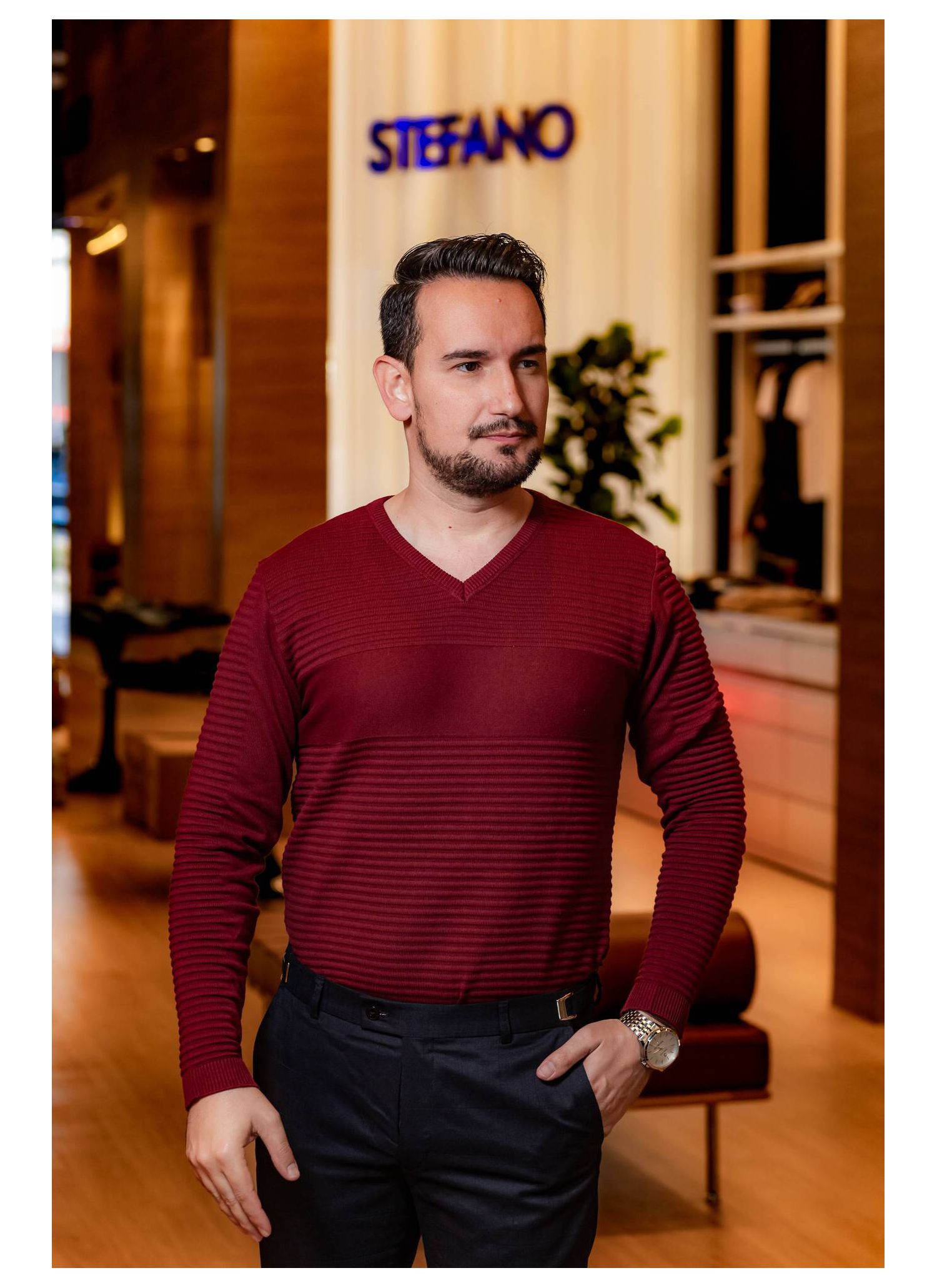 Tricot Trabalhado Stefano Verm... - Stefano Store