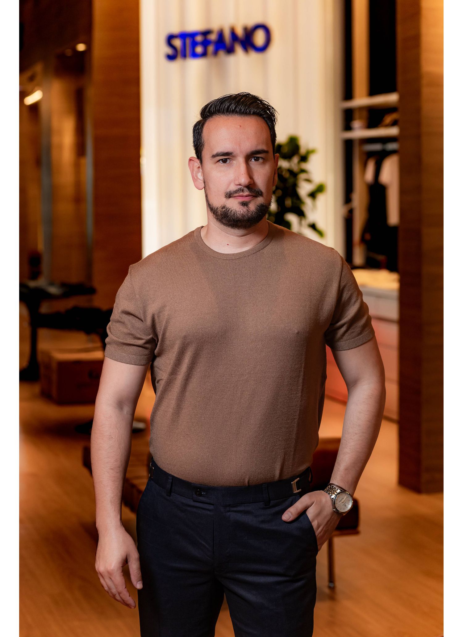 Tricot Shirt Marrom