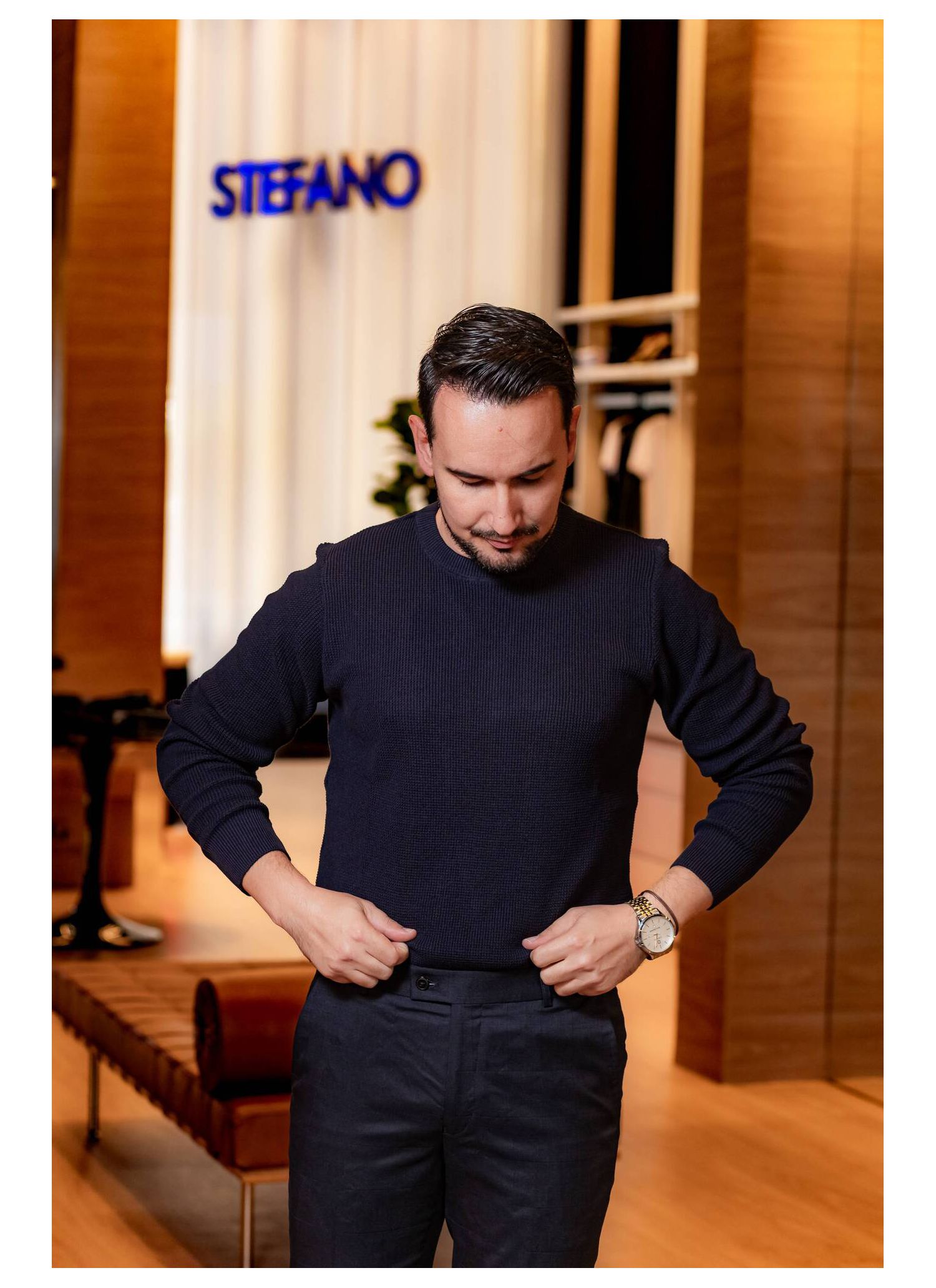 Tricot Clássico Stefano Preto 