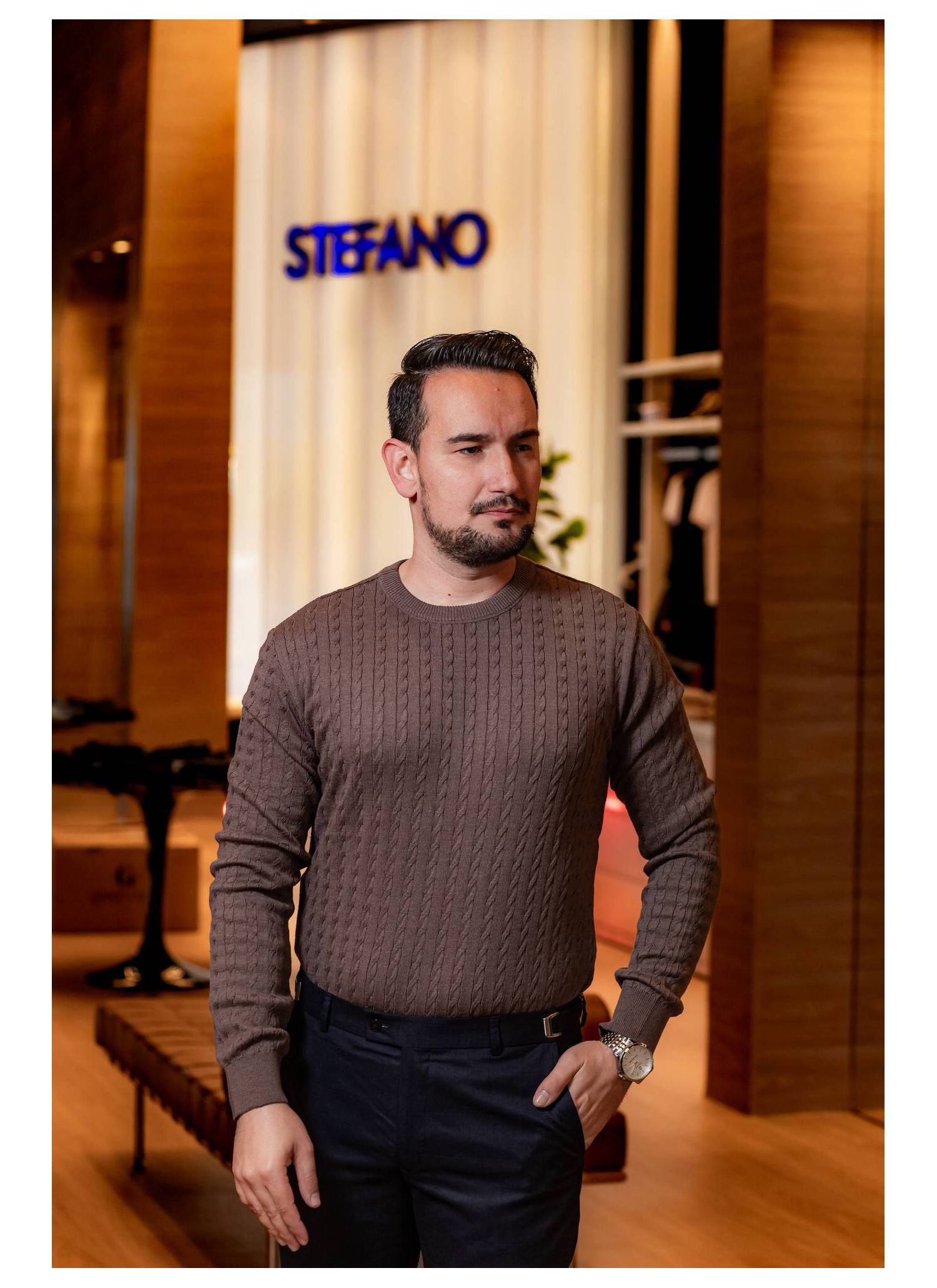 Tricot Texturizado Stefano Mar... - Stefano Store