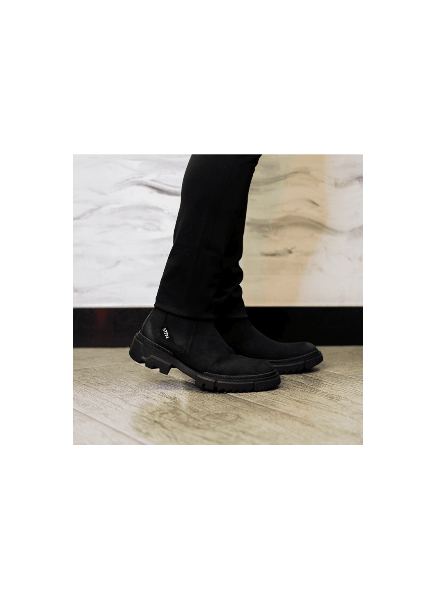 Bota Chelsea Pelica Preta Stefano