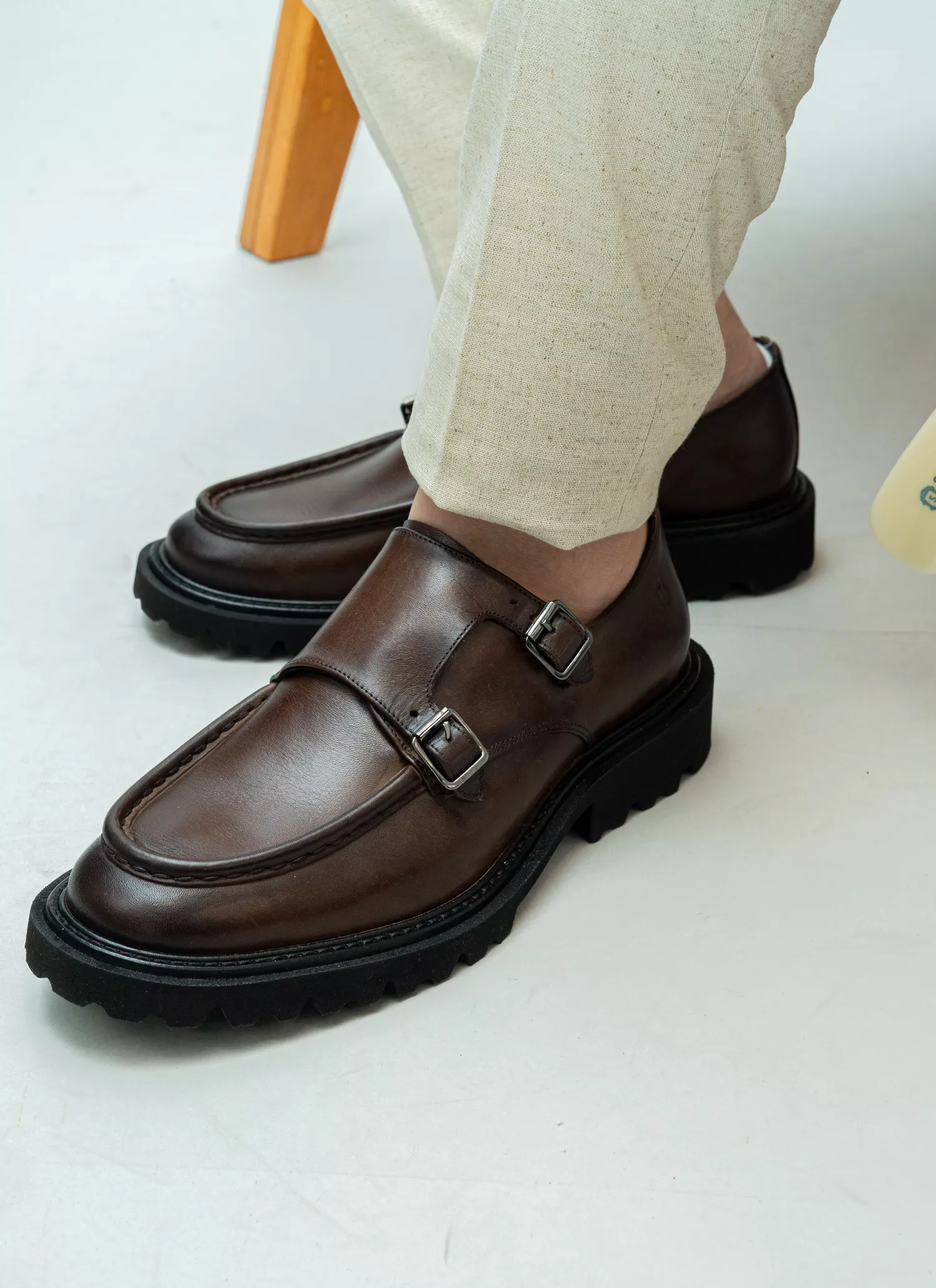 MonkStrap Stefano Tractor Moca | Stefano Store