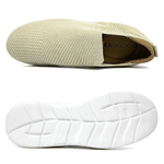 TÊNIS FEMININO SUPER CONFORTÁVEL EM KNIT - MC3436-A - BAUNILHA / OURO BAUNILHA/LUREX OURO