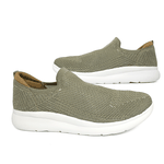 TÊNIS FEMININO SUPER CONFORTÁVEL EM KNIT - MC3436-B - VERDE / OURO PRAIA/LUREX PRATA