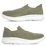 TÊNIS FEMININO SUPER CONFORTÁVEL EM KNIT - MC3436-B - VERDE / OURO PRAIA/LUREX PRATA