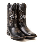 Bota Feminina Texana Preto Couro DIfranca - 6170