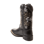 Bota Feminina Texana Preto Couro DIfranca - 6170