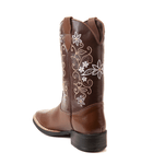 Bota Feminina Texana Café Couro DIfranca - 6170