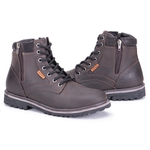 Bota Casual Masculina Gogowear 100% Couro ref Apollo Café