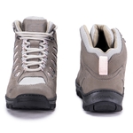 Bota Anti-Torção Adventure Feminino 100% Couro ref Aspen Concreto