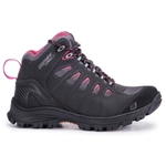 Bota Anti-Torção Adventure Feminino 100% Couro ref Aspen Preto/Rosa
