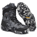 Bota Coturno Militar Epi CA Gogowear 100% Couro ref Bope cor Camuflado Chumbo