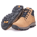 Bota Anti-Torção Segurança EPI CA Gogowear 100% Couro ref Brick Coyote