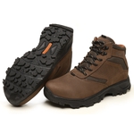 Bota Coturno Segurança EPI CA Gogowear 100% Couro ref Brita Cravo 