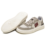 Sapatênis Masculino 100% Couro Gogowear Baker Off-white/Concreto 