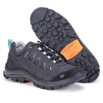 Tênis Anti-Torção Cano Baixo Segurança EPI CA Gogowear 100% Couro ref Canyon Preto