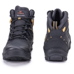 Bota Anti-Torção Segurança EPI CA Gogowear 100% Couro ref Continental Preto/Girassol