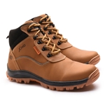 Bota Anti-Torção Segurança EPI CA Gogowear 100% Couro ref Coyote Castor