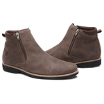 Bota Chelsea (com zíper) Casual Gogowear 100% Couro ref D125 cor Café 