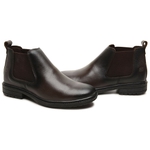 Bota Casual Masculina Gogowear 100% Couro ref Del Rio Floater Café