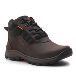 Bota Anti-Torção Segurança EPI CA Gogowear 100% Couro ref Dumlop Café - Preto