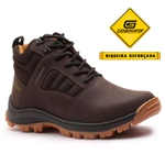 Bota Anti-Torção Segurança EPI CA Gogowear 100% Couro ref Enduro Café/AM