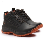 Bota Anti-Torção Segurança EPI CA Gogowear 100% Couro ref Enduro Preto - Laranja