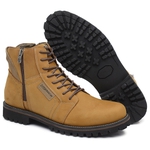 Bota Casual Masculina Gogowear 100% Couro ref Explorer Castor
