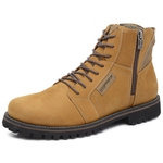 Bota Casual Masculina Gogowear 100% Couro ref Explorer Castor