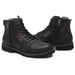 Bota Casual Masculina Gogowear 100% Couro ref Explorer Preto