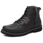 Bota Casual Masculina Gogowear 100% Couro ref Explorer Preto