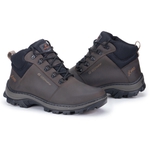 Bota Segurança EPI/C.A Gogowear 100% Couro ref Factor Café