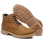 Bota Casual Masculina Gogowear 100% Couro ref Fenon Castor