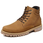 Bota Casual Masculina Gogowear 100% Couro ref Fenon Castor
