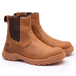 Bota Coturno Segurança EPI CA Gogowear 100% Couro ref Carbon Castor