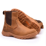 Bota Coturno Segurança EPI CA Gogowear 100% Couro ref Carbon Castor