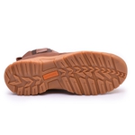 Bota Chelsea Casual Masculina Gogowear 100% Couro ref Forest cor Terra