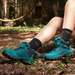 Tênis Segurança EPI/C.A Gogowear Feminino 100% Couro ref Kiev High Turquesa