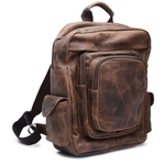 Mochila Executiva Gogowear em 100% Couro Legitimo ref 2000 cor Café