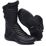 Bota Coturno Motociclista Cano Alto Gogowear 100% Couro ref Custom cor Preta