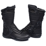 Bota Coturno Motociclista Cano Alto Gogowear 100% Couro ref Custom cor Preta