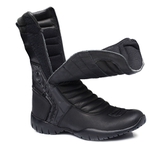 Bota Coturno Motociclista Cano Alto Gogowear 100% Couro ref Custom cor Preta