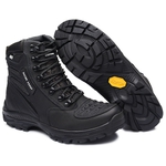 Bota Coturno Motociclista Impermeável Gogowear 100% Couro ref Roadstar cor Preto
