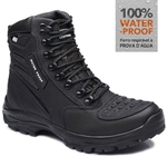 Bota Coturno Motociclista Impermeável Gogowear 100% Couro ref Roadstar cor Preto