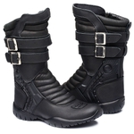 Bota Coturno Motociclista Gogowear 100% Couro ref Vroad cor Preta