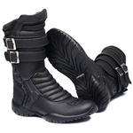 Bota Coturno Motociclista Gogowear 100% Couro ref Vroad cor Preta