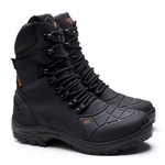 Bota Coturno militar Impermeável Gogowear 100% Couro ref Garra Preta